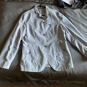 Men's Perry Ellis 40 Waterproof Jacket Blazer Gray